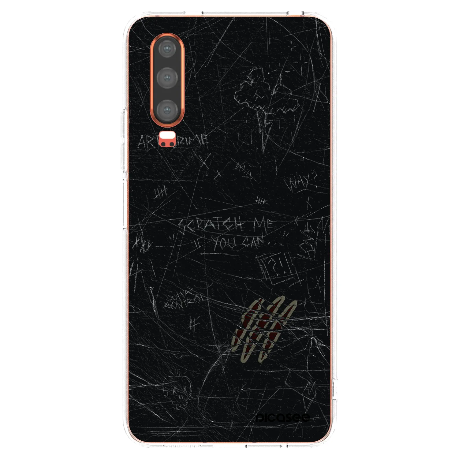 Picasee silikonový průhledný obal pro Huawei P30 - SCRATCH