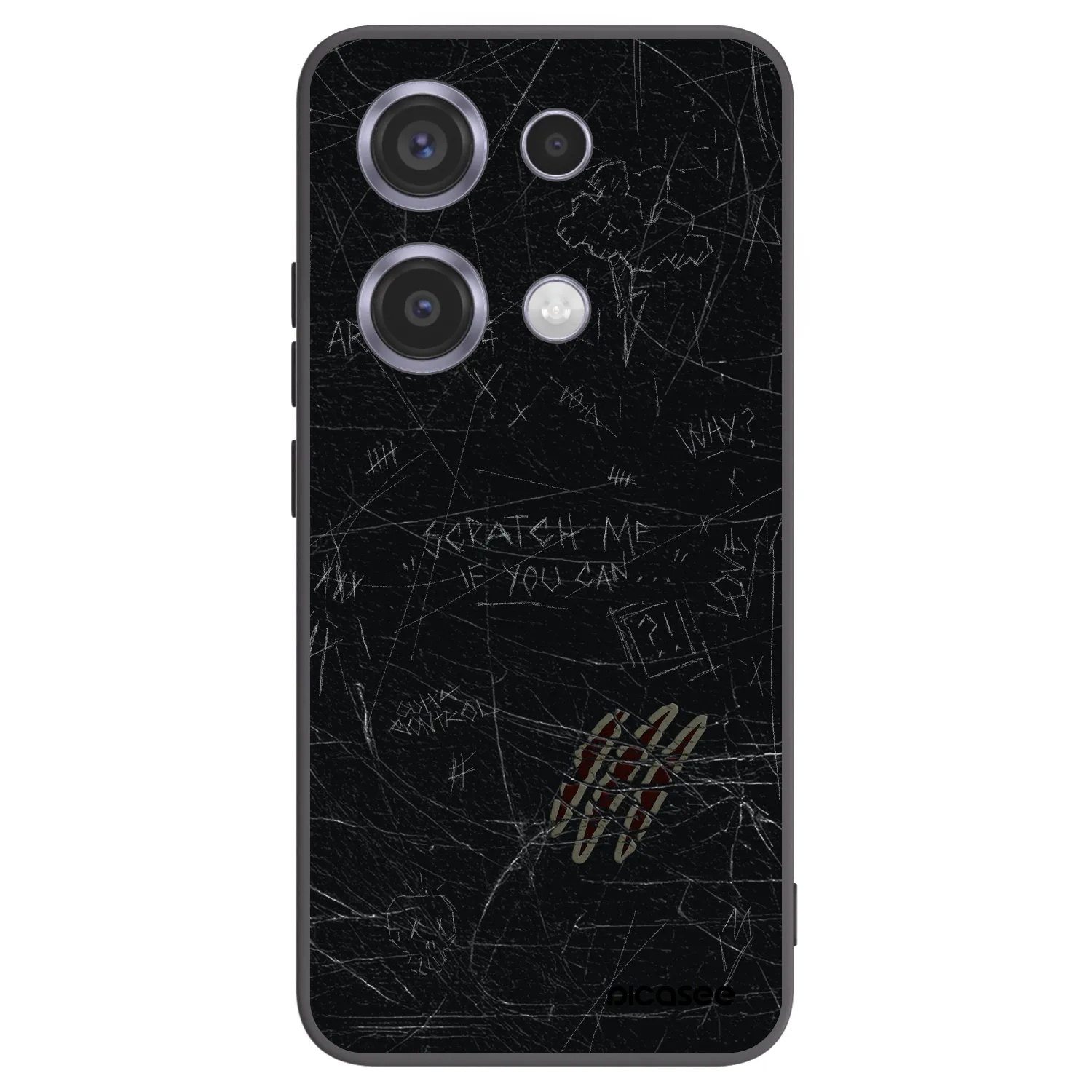 Picasee silikonový černý obal pro Xiaomi Redmi Note 14S - SCRATCH