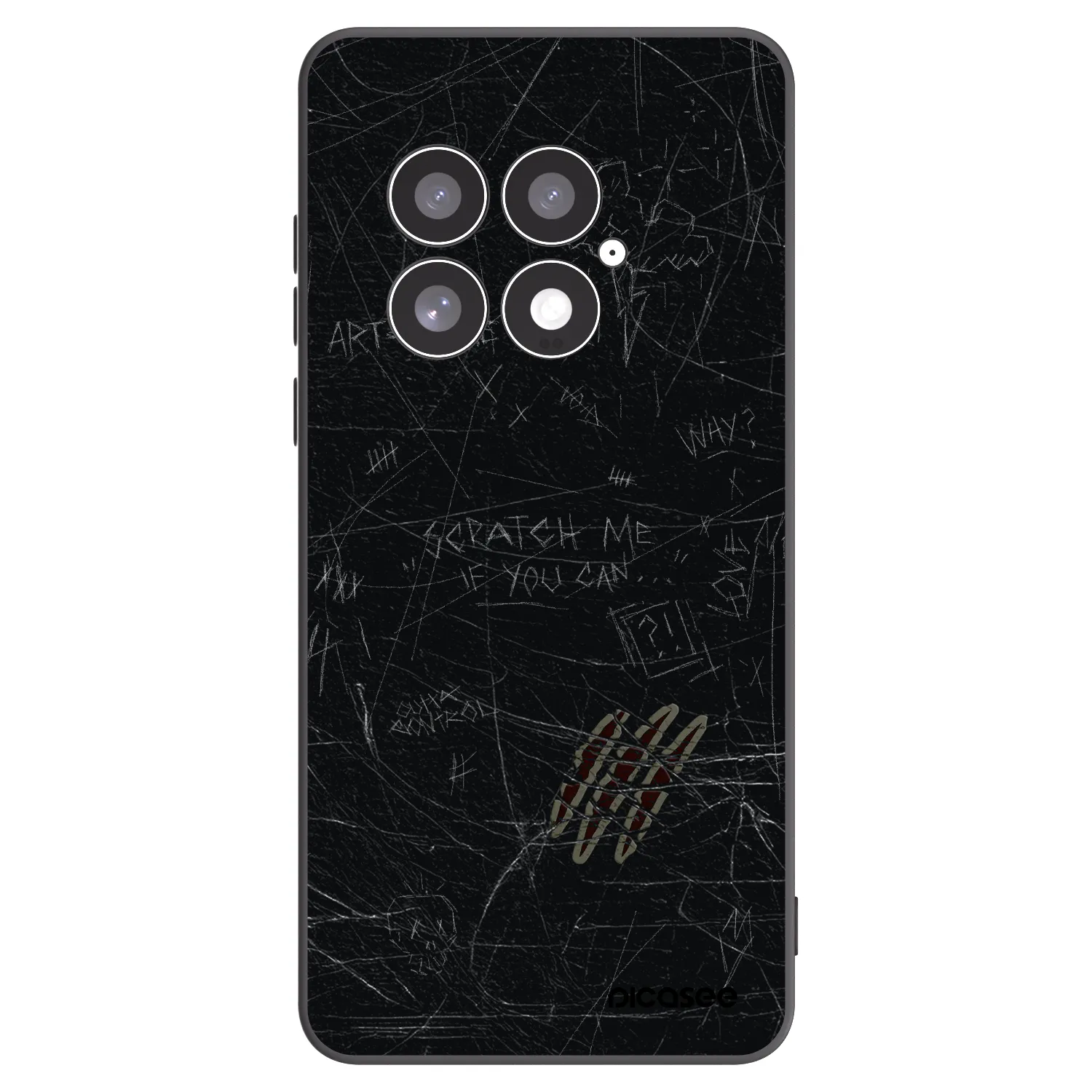 Picasee silikonový černý obal pro OnePlus 13 5G - SCRATCH