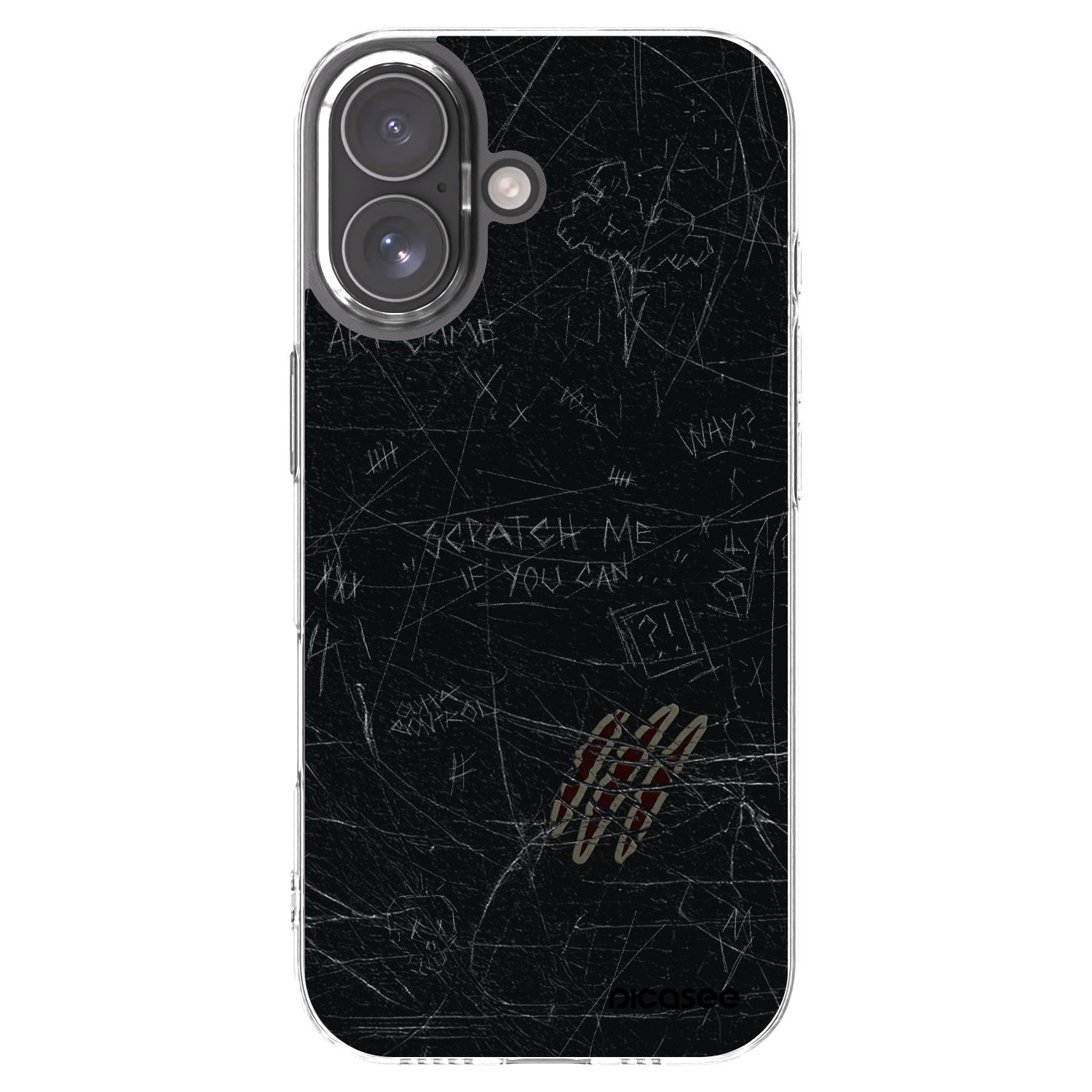 Picasee silikonový průhledný obal pro Apple iPhone 17 - SCRATCH