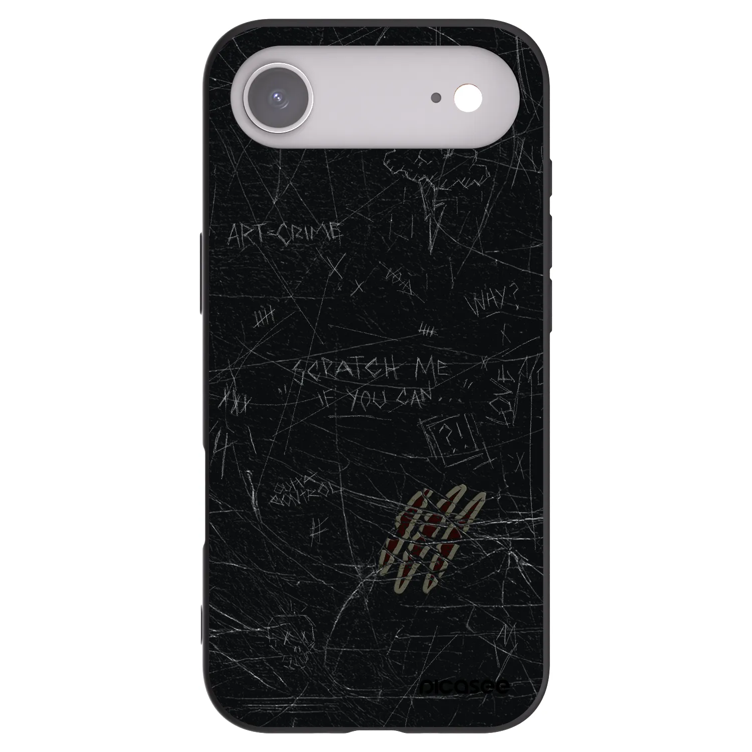 Picasee silikonový černý obal pro Apple iPhone Air - SCRATCH