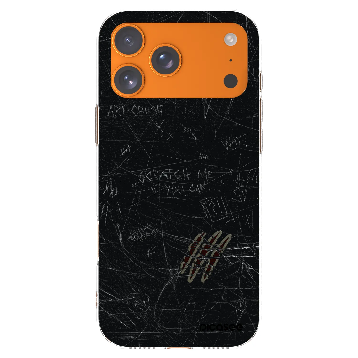 Picasee silikonový průhledný obal pro Apple iPhone 17 Pro Max - SCRATCH