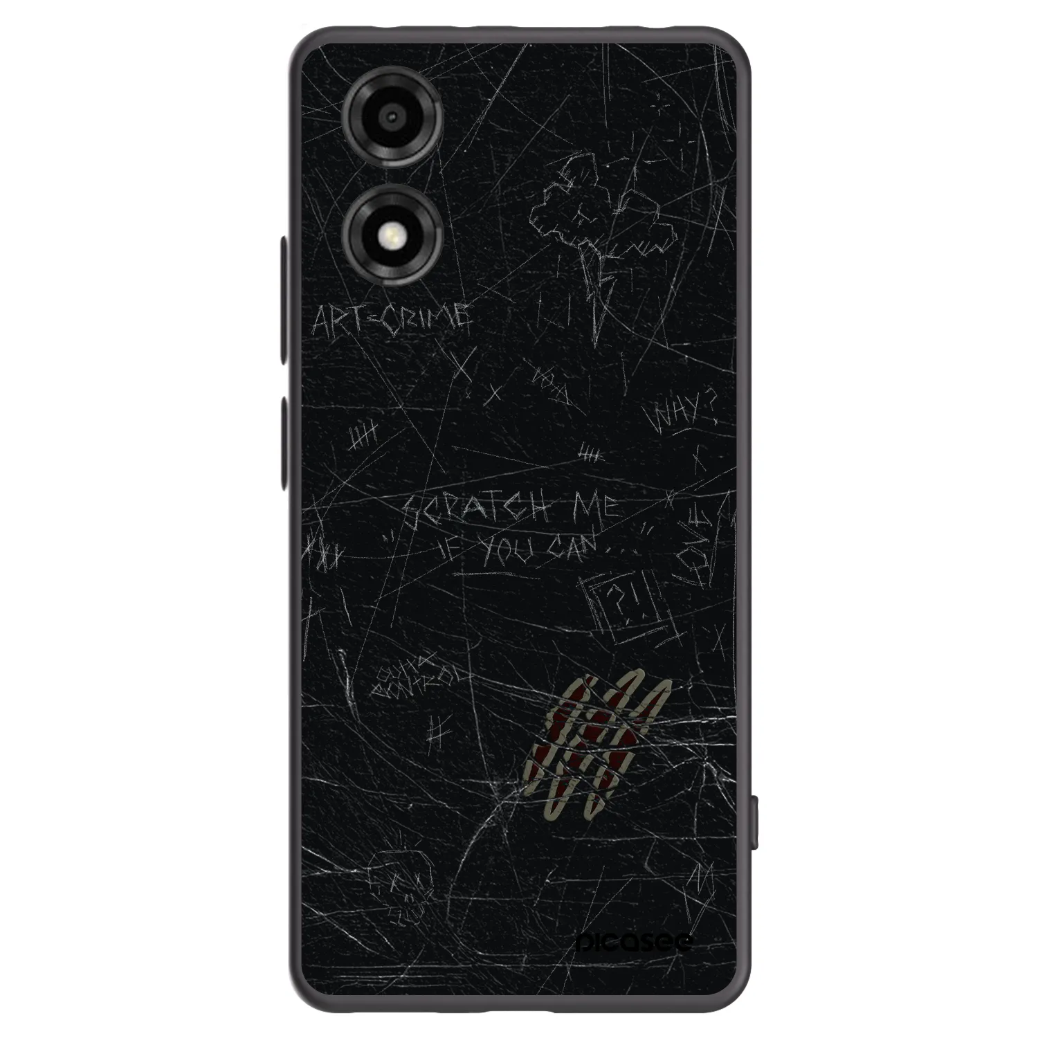 Picasee silikonový černý obal pro Motorola Moto E14 - SCRATCH