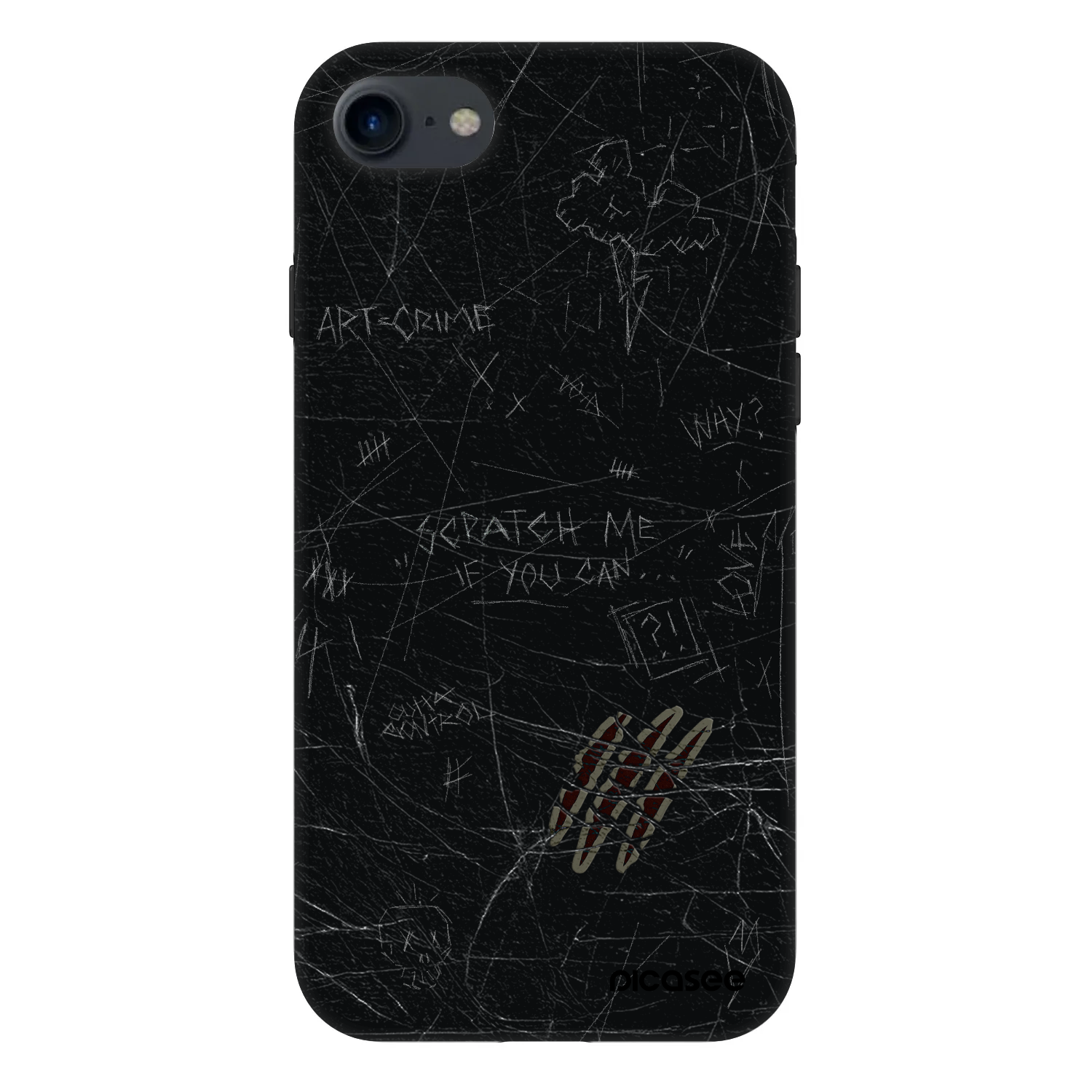 Picasee Fashion Case pro Apple iPhone SE 2020 - SCRATCH