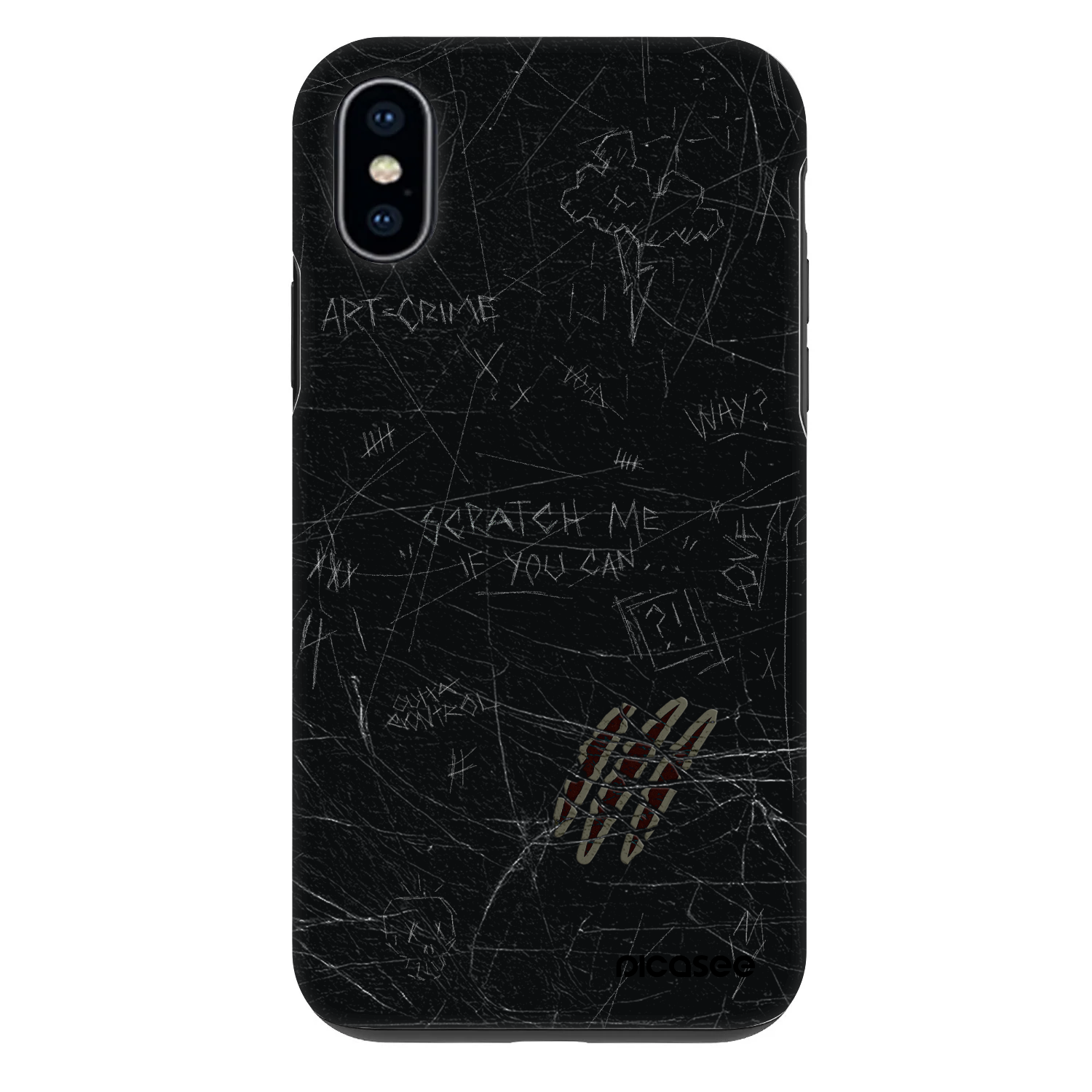 Picasee Fashion Case pro Apple iPhone X/XS - SCRATCH