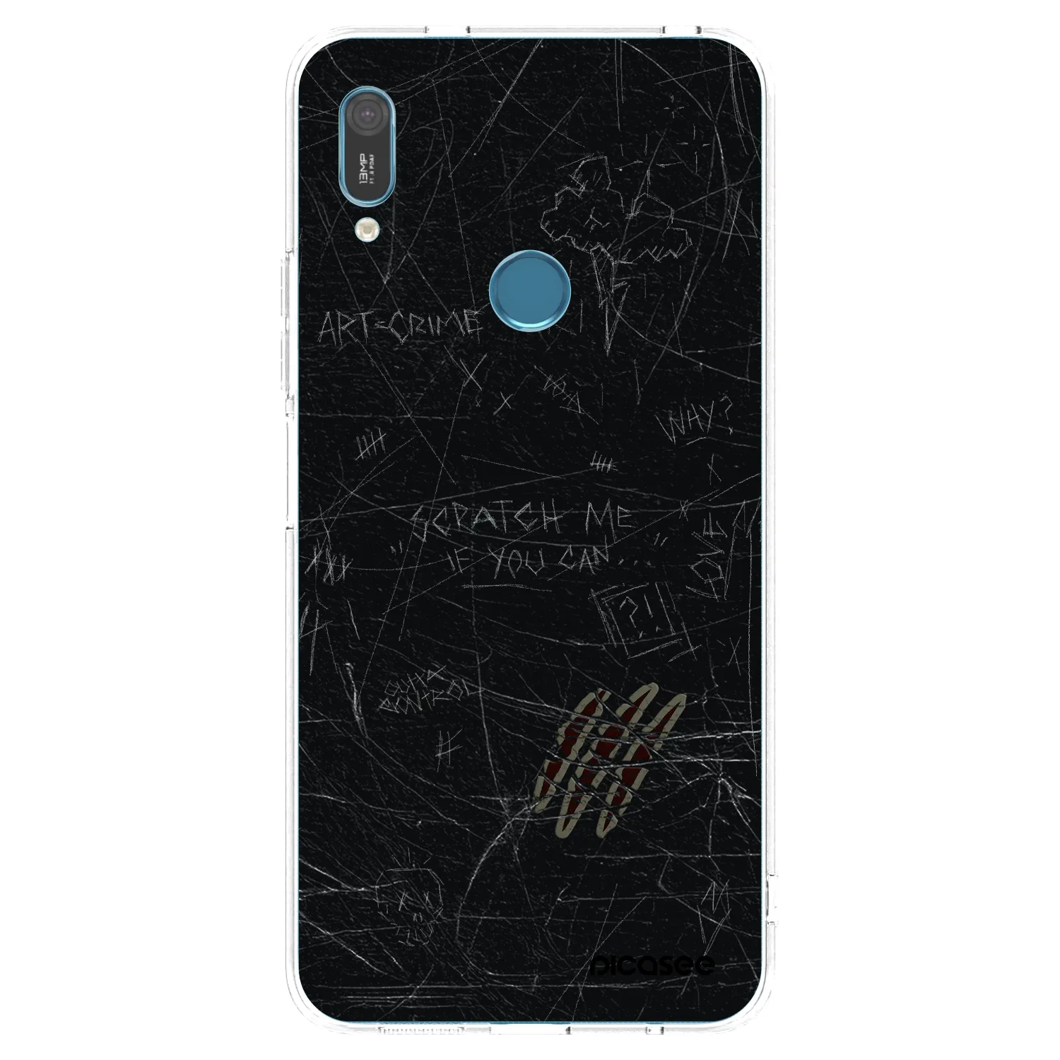 Picasee silikonový průhledný obal pro Huawei Y6 2019 - SCRATCH