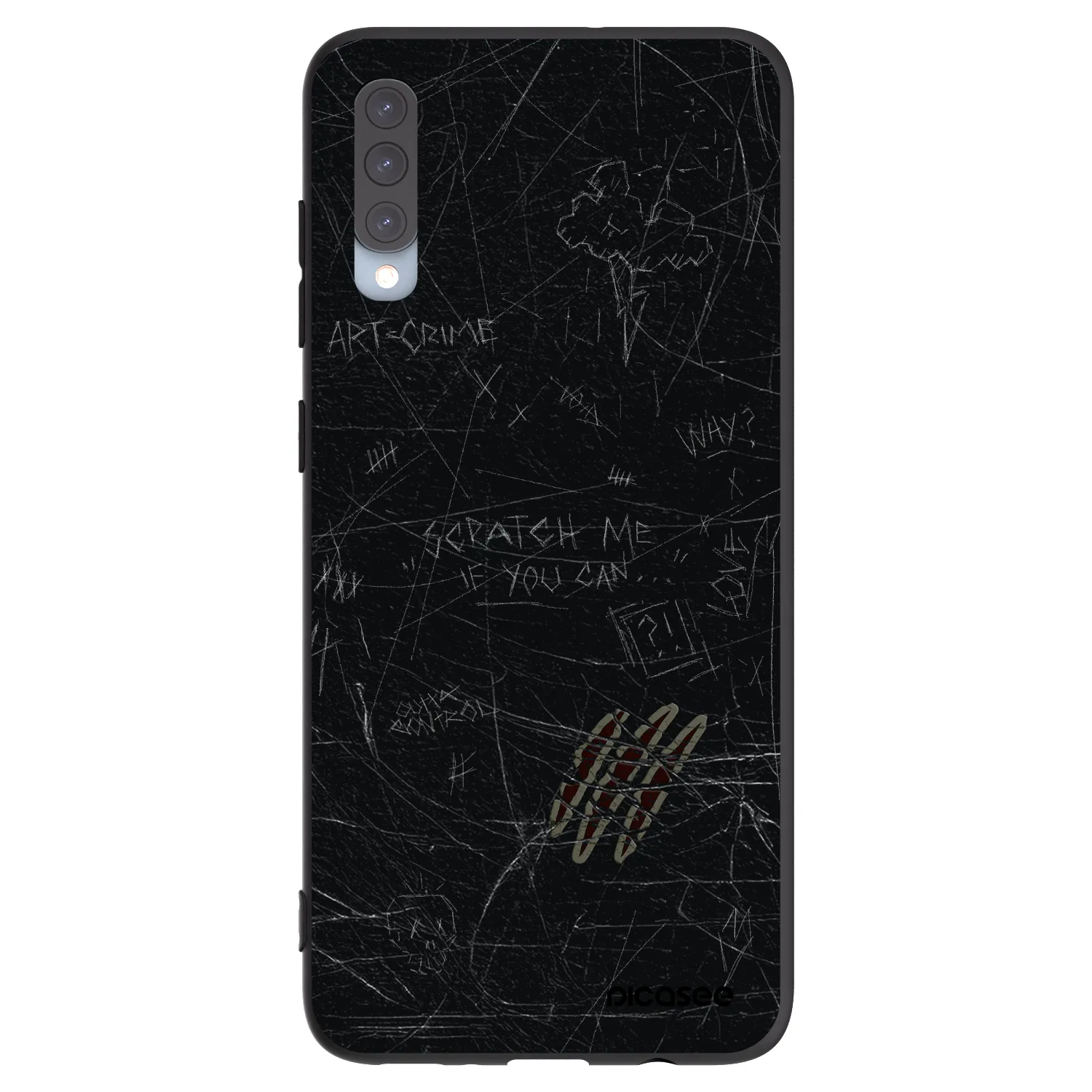 Picasee silikonový černý obal pro Samsung Galaxy A70 A705F - SCRATCH