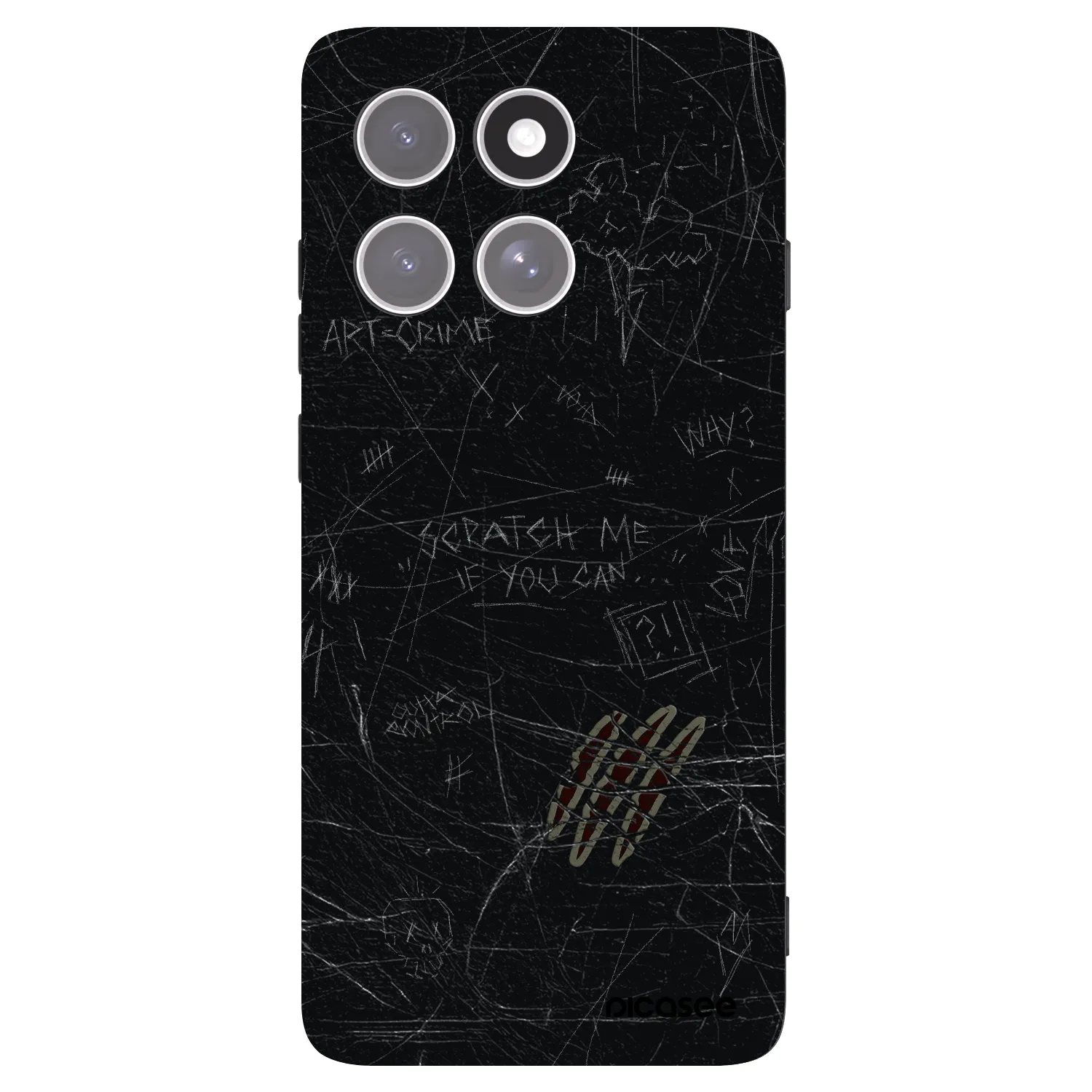 Picasee silikonový černý obal pro Motorola Edge 60 Pro - SCRATCH
