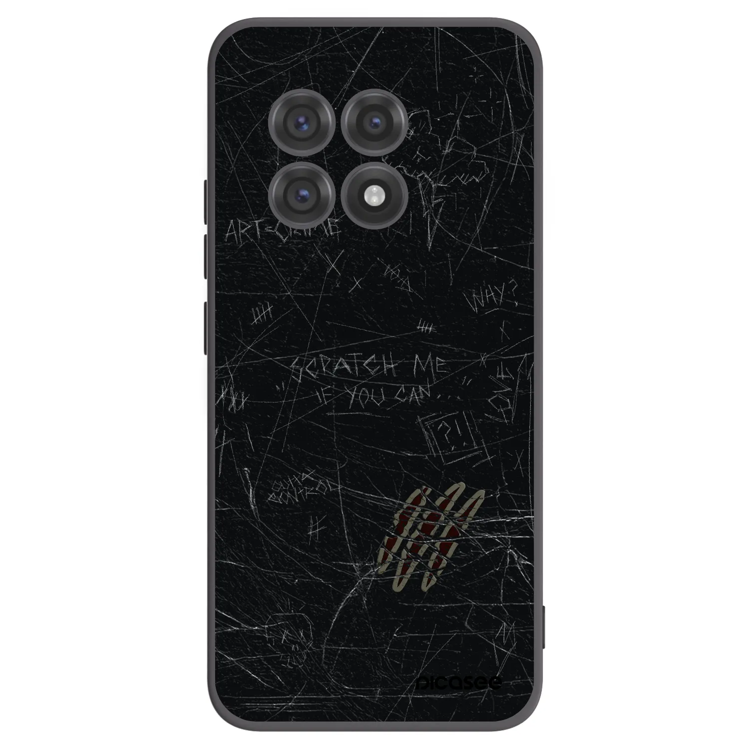 Picasee silikonový černý obal pro OnePlus 13R 5G - SCRATCH