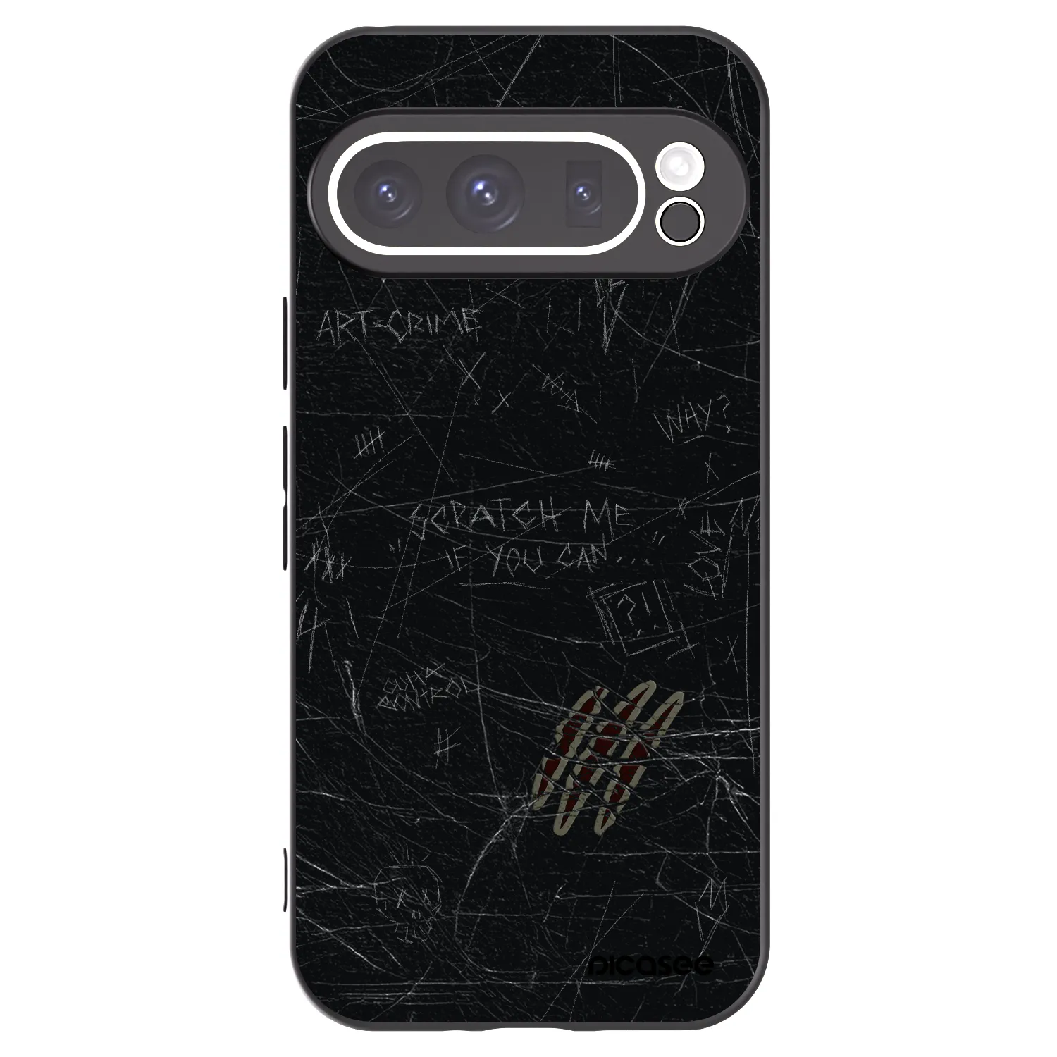 Picasee silikonový černý obal pro Google Pixel 9 Pro XL - SCRATCH
