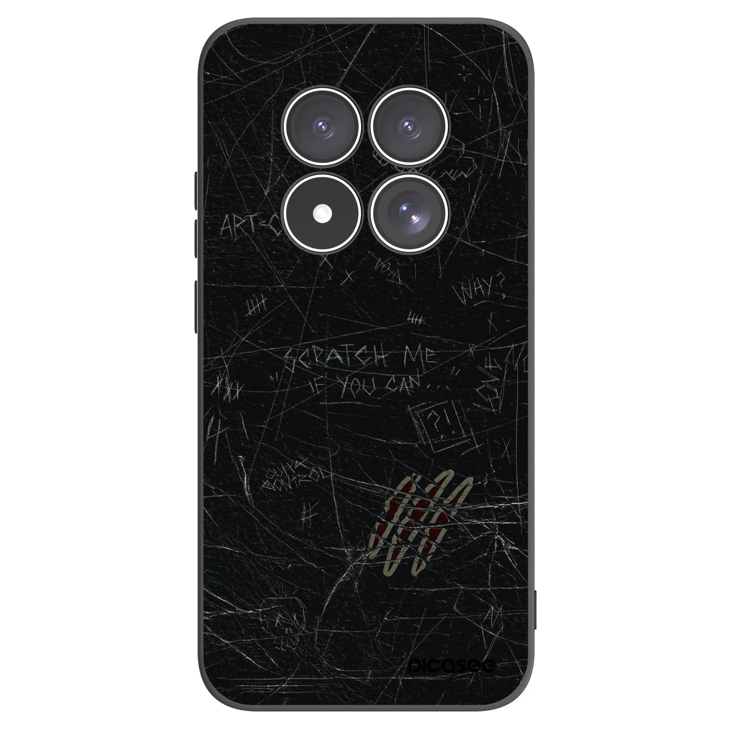 Picasee silikonový černý obal pro Xiaomi Redmi Note 15 Pro 4G - SCRATCH