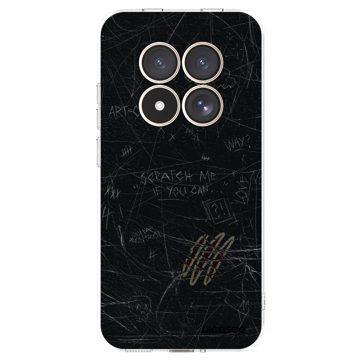 Picasee silikonový průhledný obal pro Xiaomi Redmi Note 15 Pro 4G - SCRATCH