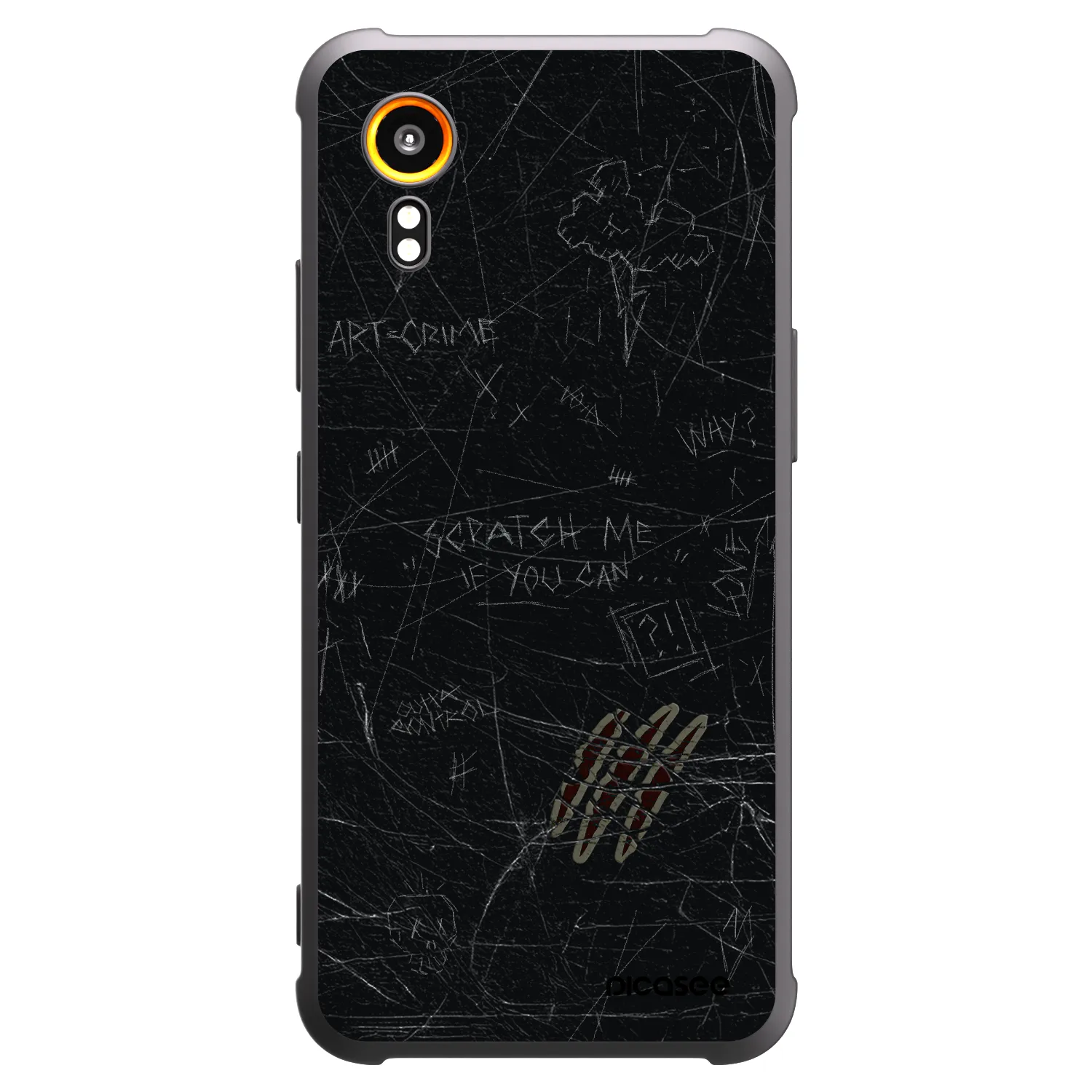 Picasee silikonový černý obal pro Samsung Galaxy Xcover 7 - SCRATCH