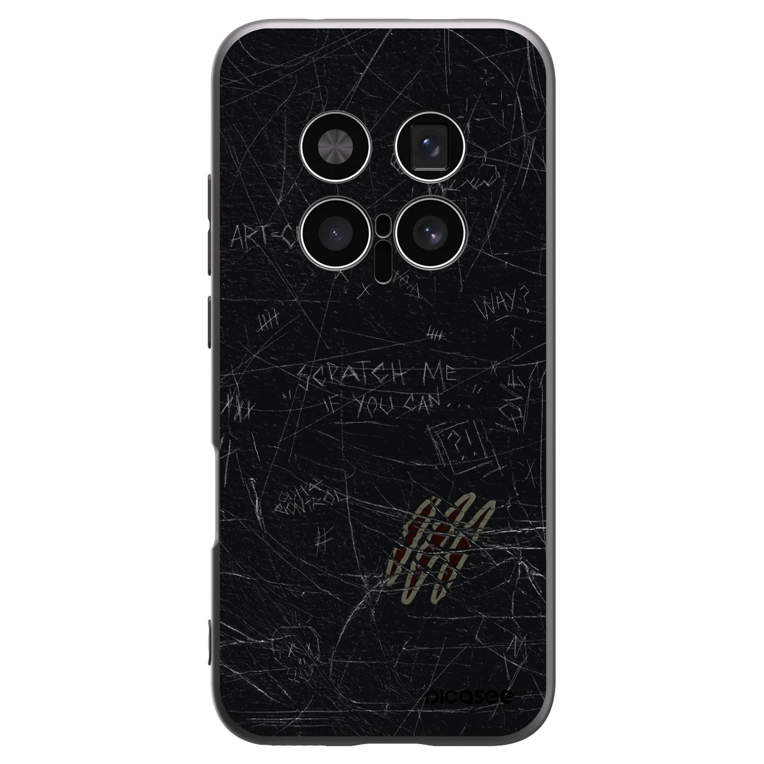 Picasee silikonový černý obal pro Honor Magic8 Pro 5G - SCRATCH