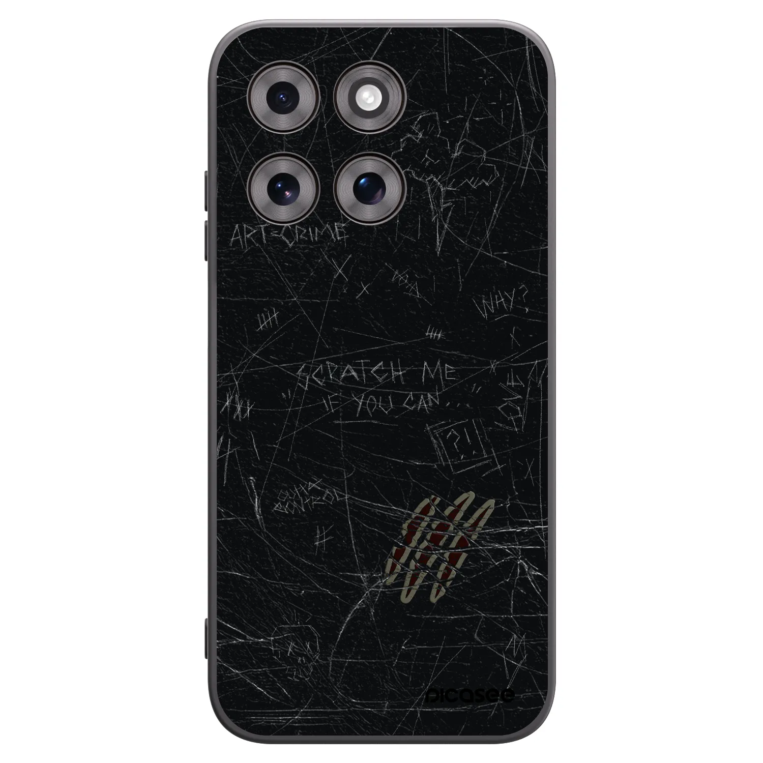 Picasee silikonový černý obal pro Motorola Moto G77 - SCRATCH
