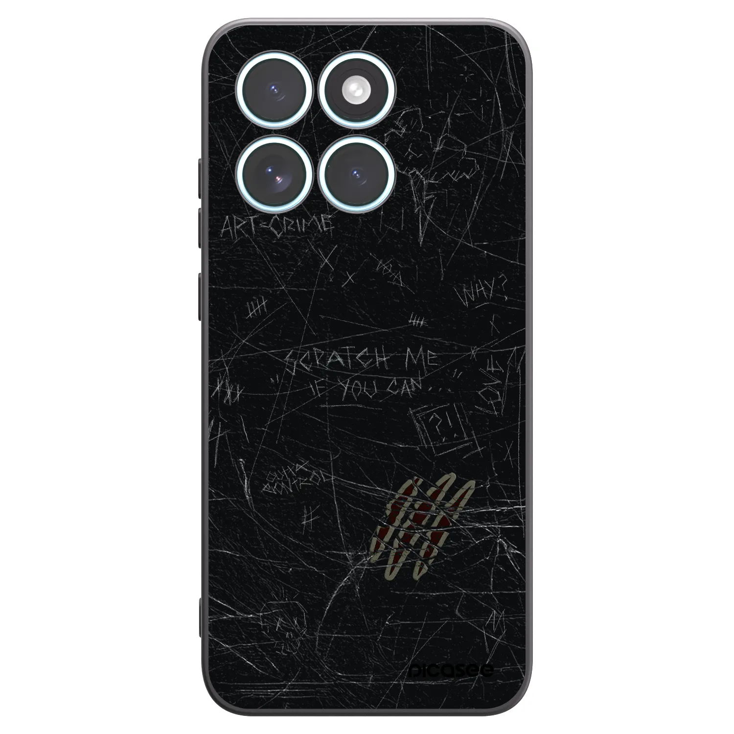 Picasee silikonový černý obal pro Motorola Edge 70 Fusion - SCRATCH