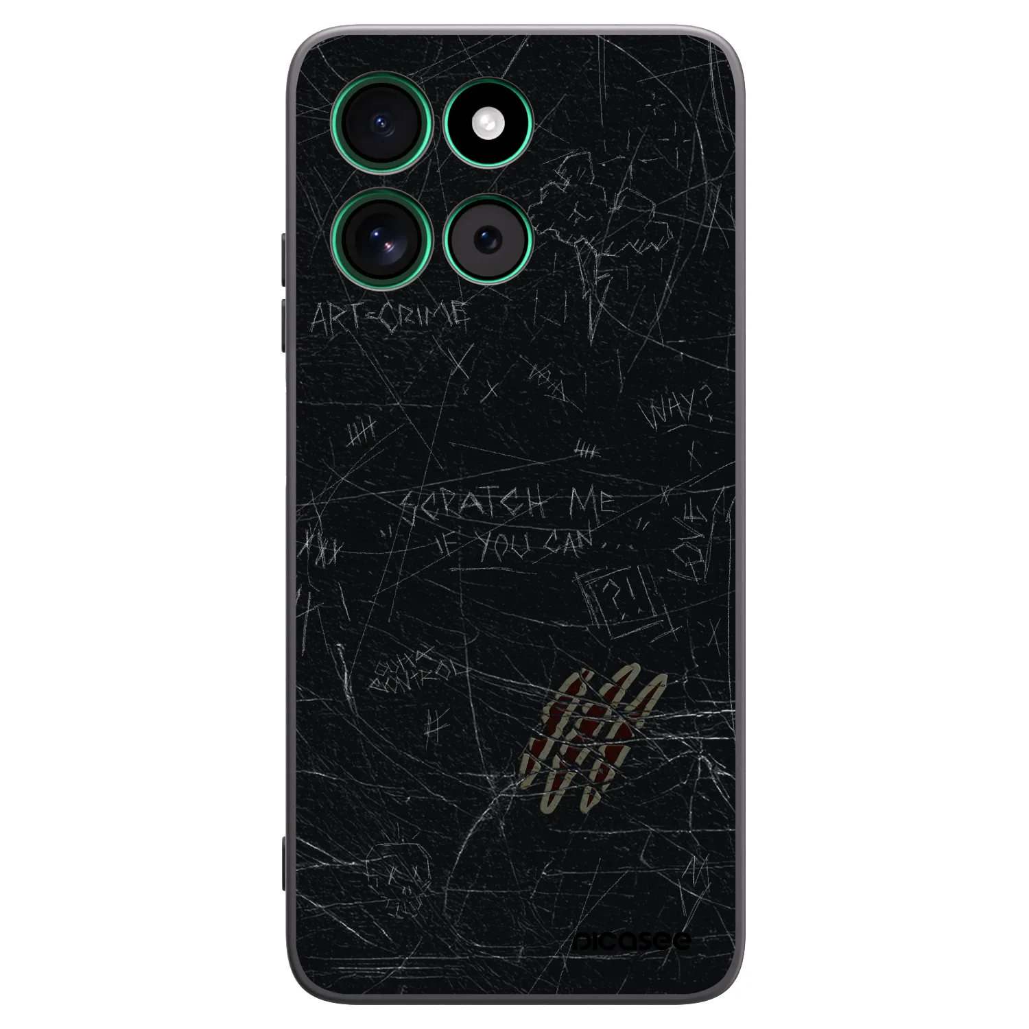 Picasee silikonový černý obal pro Motorola Moto G57 Power - SCRATCH