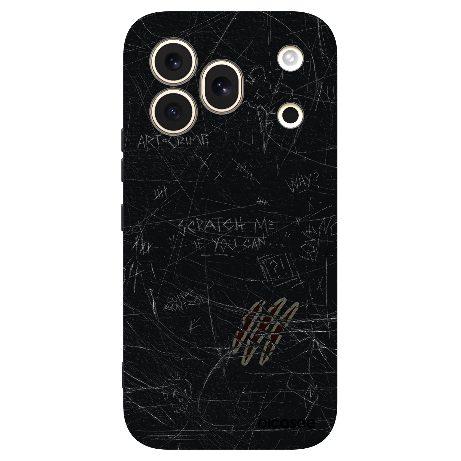 Picasee silikonový černý obal pro Honor 600 Pro - SCRATCH