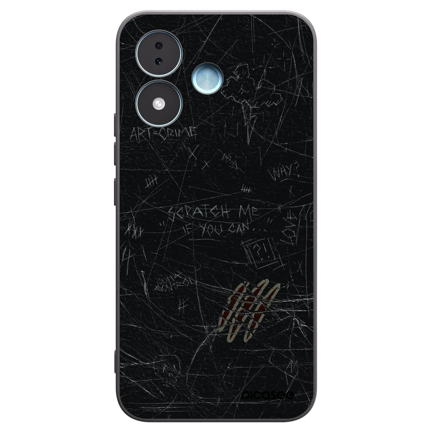 Picasee silikonový černý obal pro Xiaomi Redmi Note 17 5G - SCRATCH
