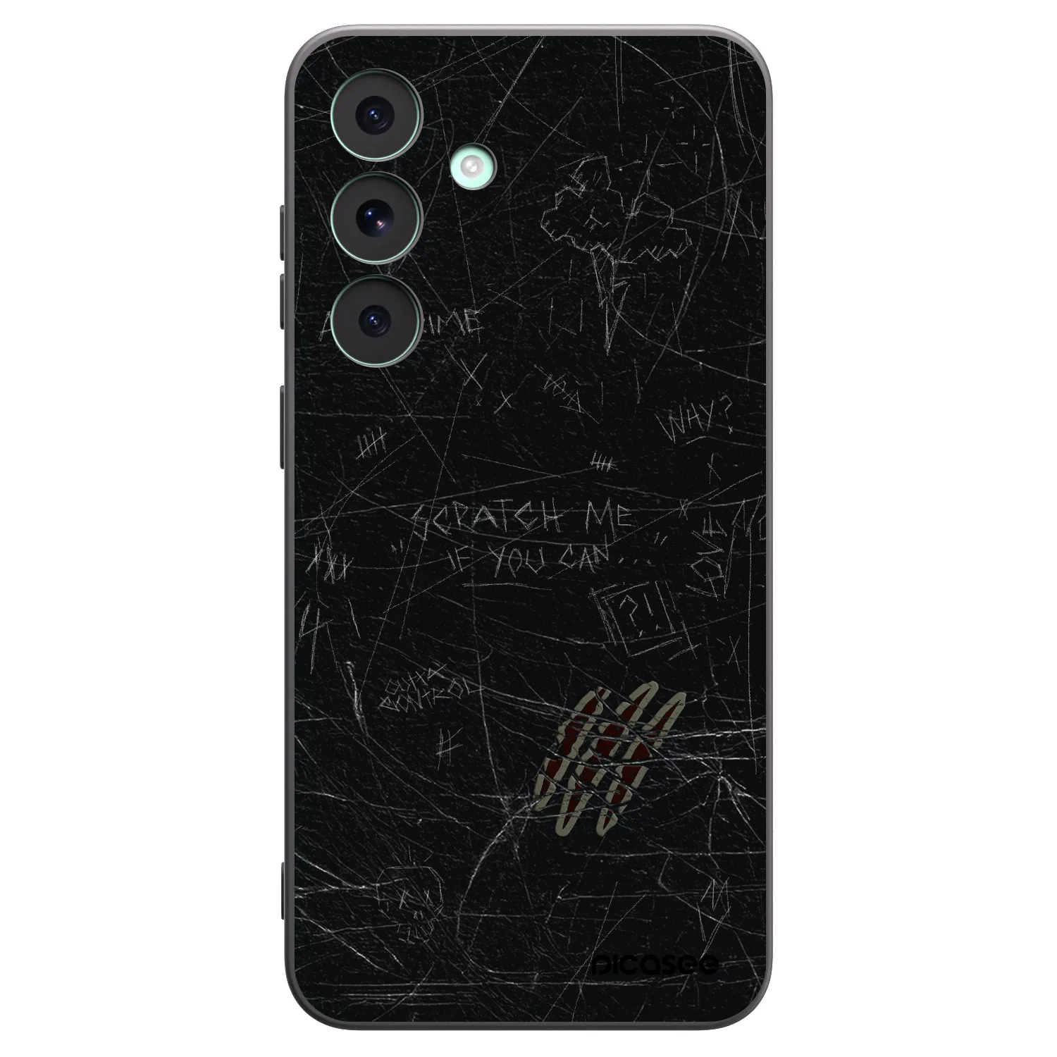 Picasee silikonový černý obal pro Samsung Galaxy S26 FE - SCRATCH