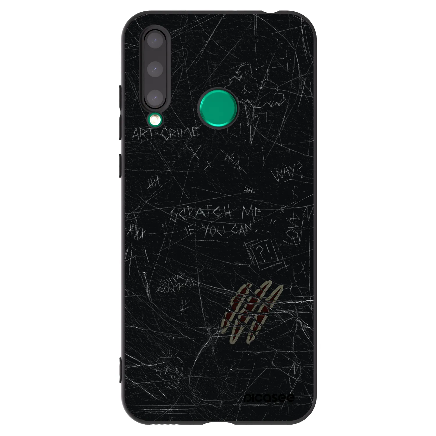 Picasee silikonový černý obal pro Honor 20 Lite - SCRATCH