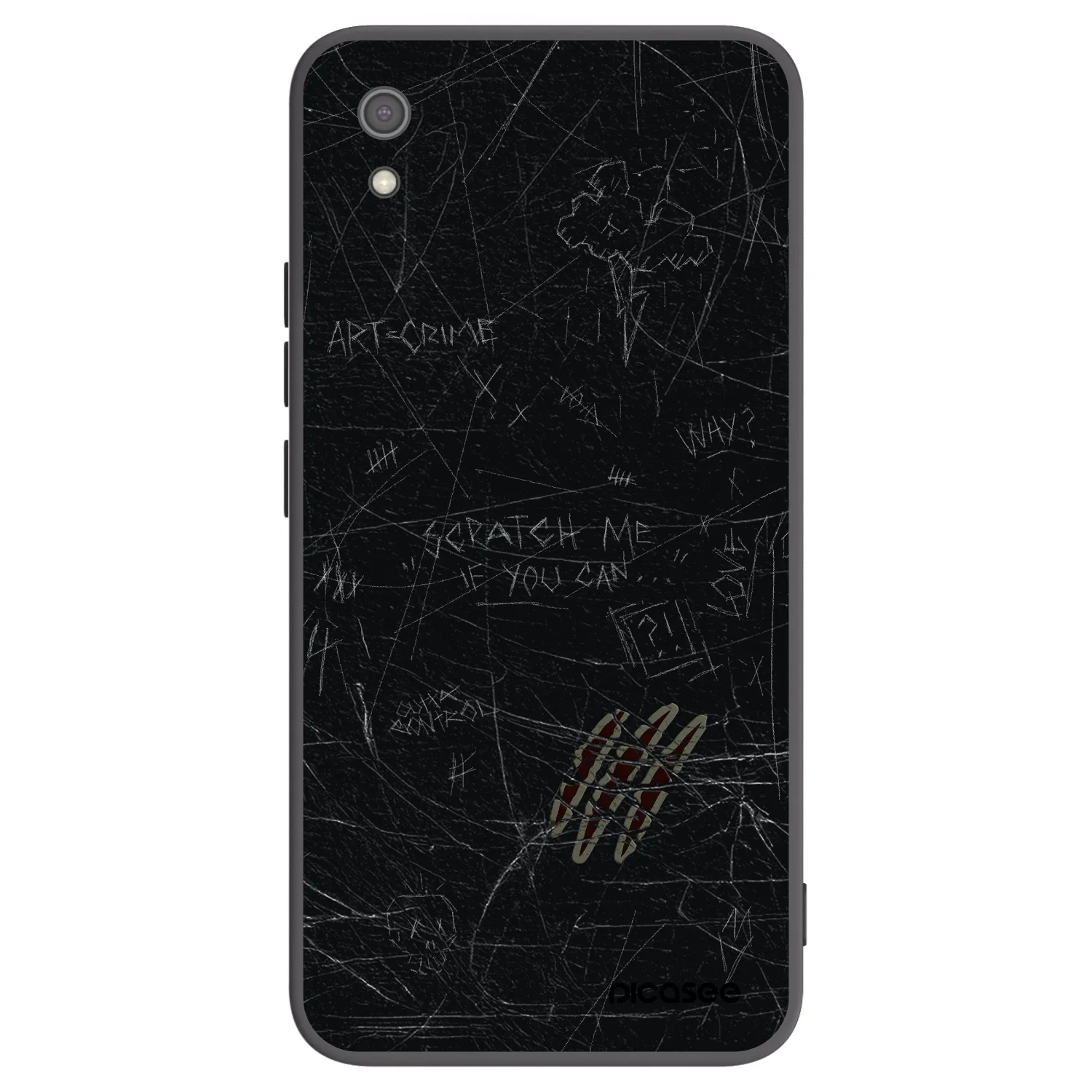 Picasee silikonový černý obal pro Xiaomi Redmi 7A - SCRATCH