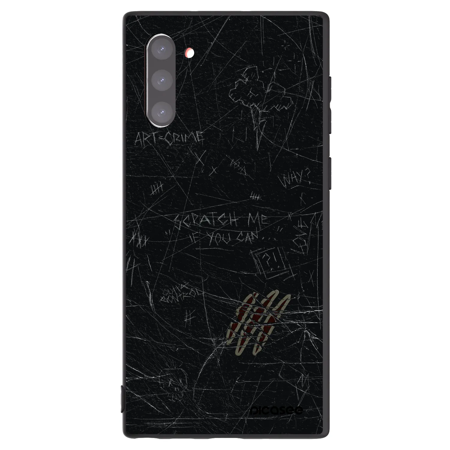 Picasee silikonový černý obal pro Samsung Galaxy Note 10 N970F - SCRATCH