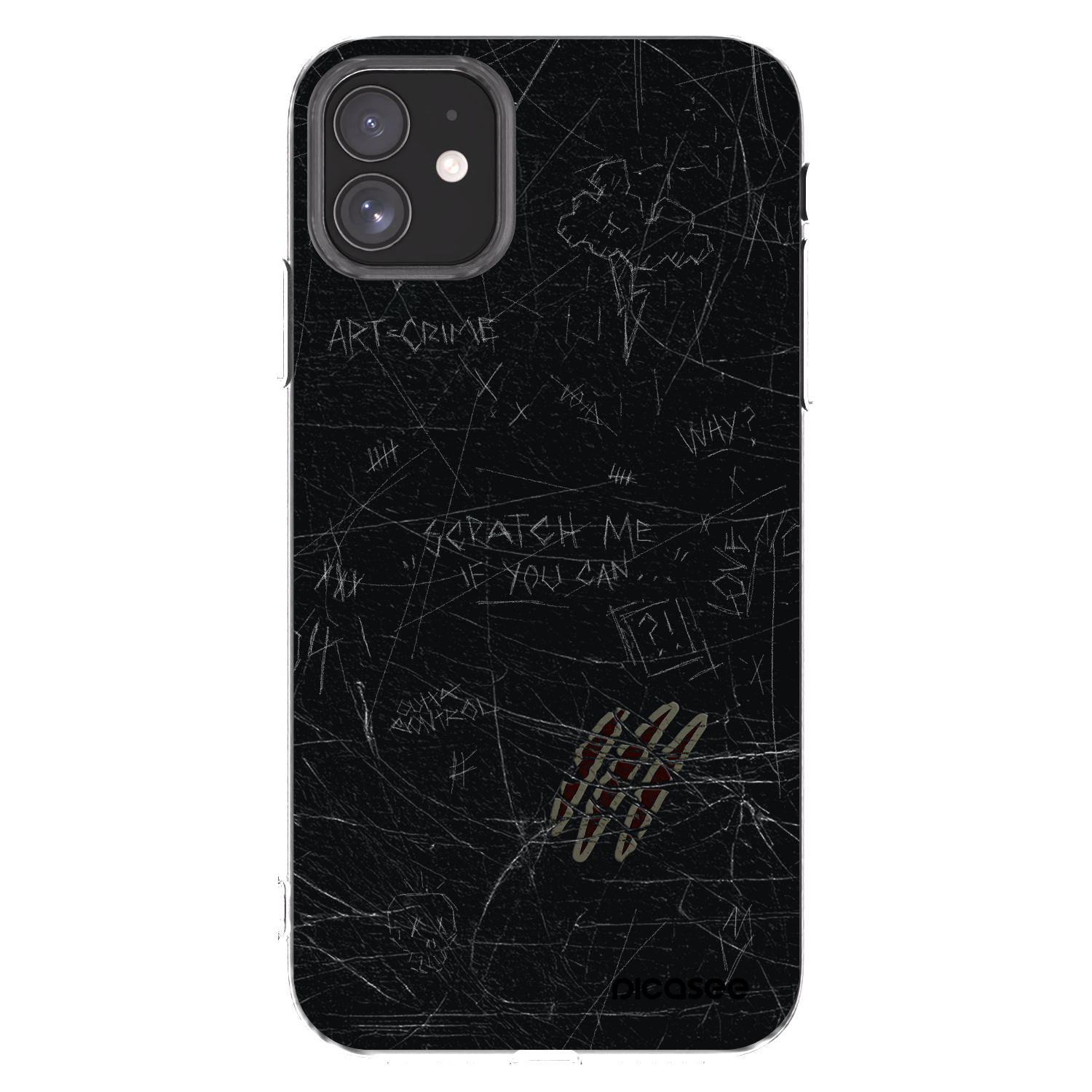 Picasee silikonový průhledný obal pro Apple iPhone 11 - SCRATCH