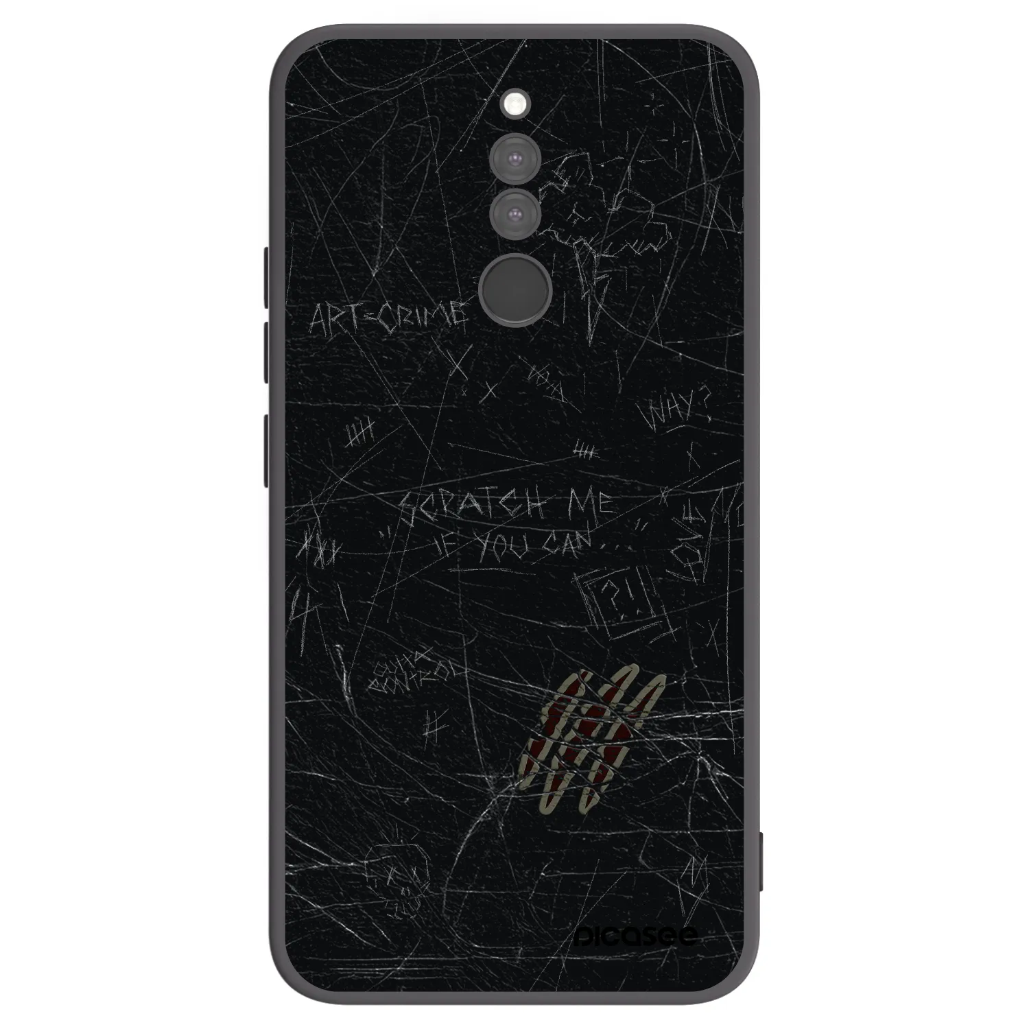 Picasee silikonový černý obal pro Xiaomi Redmi 8 - SCRATCH