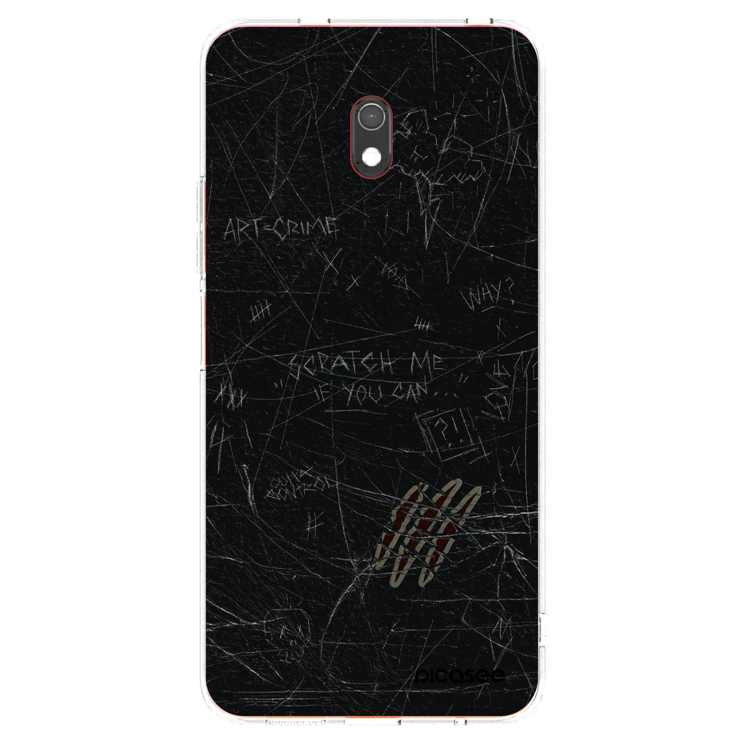 Picasee silikonový průhledný obal pro Xiaomi Redmi 8A - SCRATCH