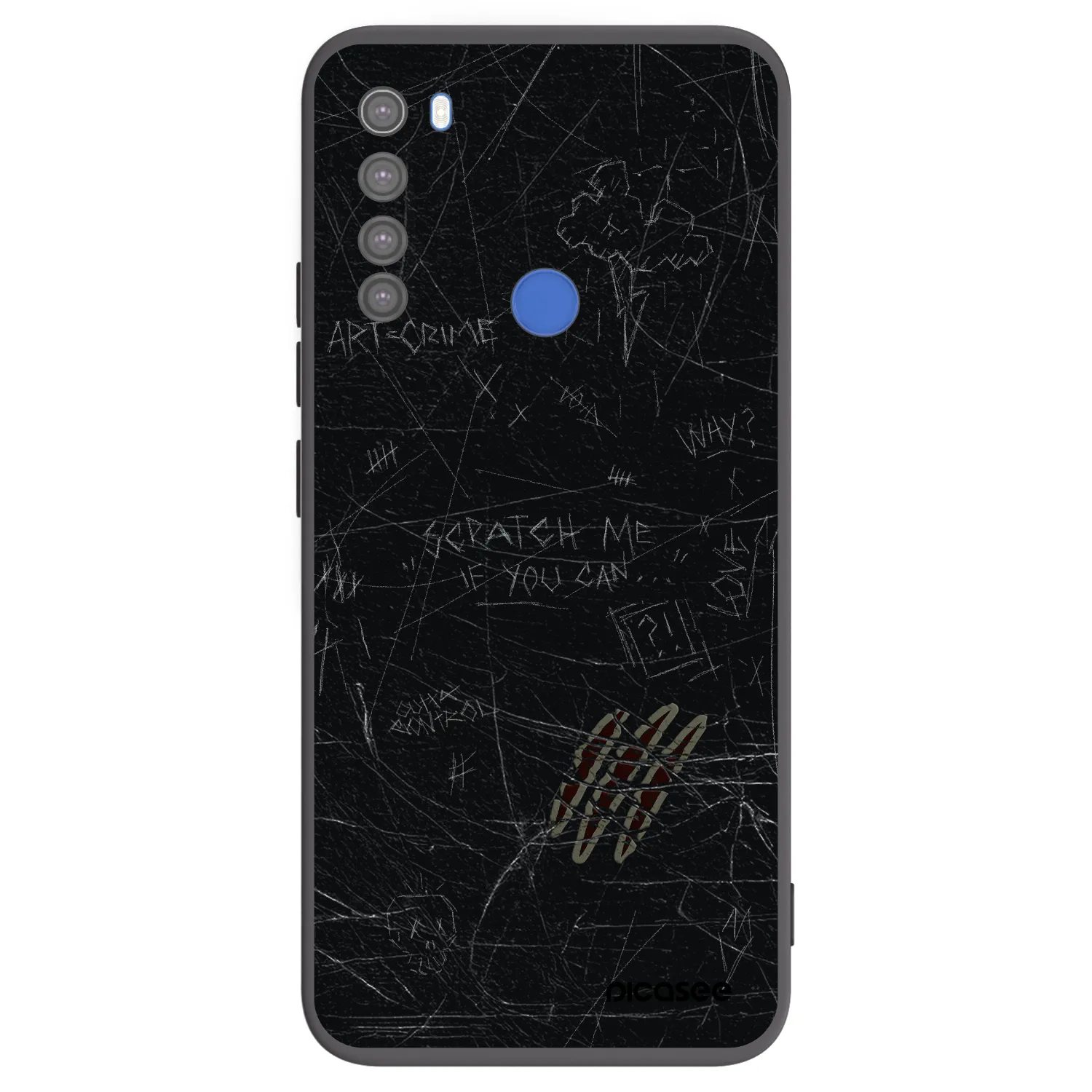 Picasee silikonový černý obal pro Xiaomi Redmi Note 8T - SCRATCH