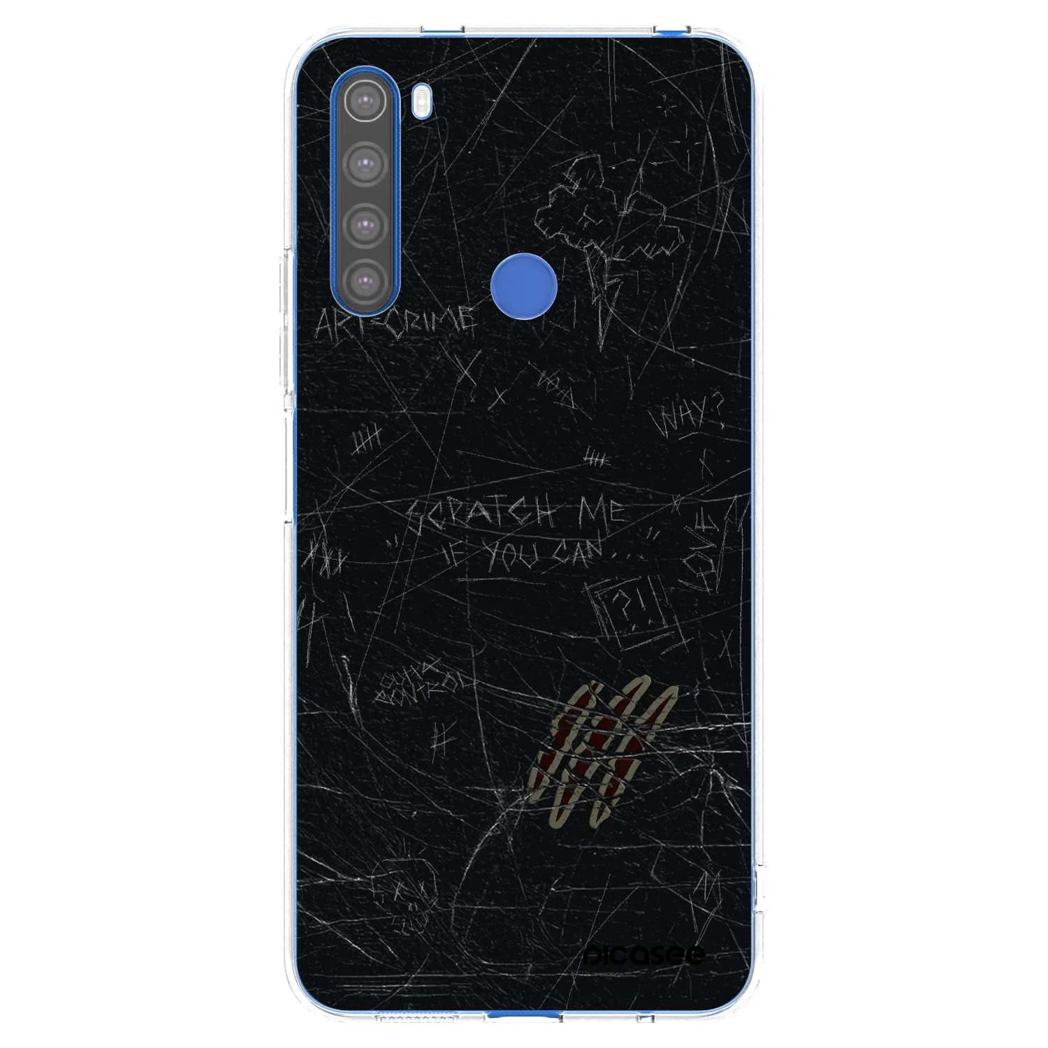 Picasee silikonový průhledný obal pro Xiaomi Redmi Note 8T - SCRATCH