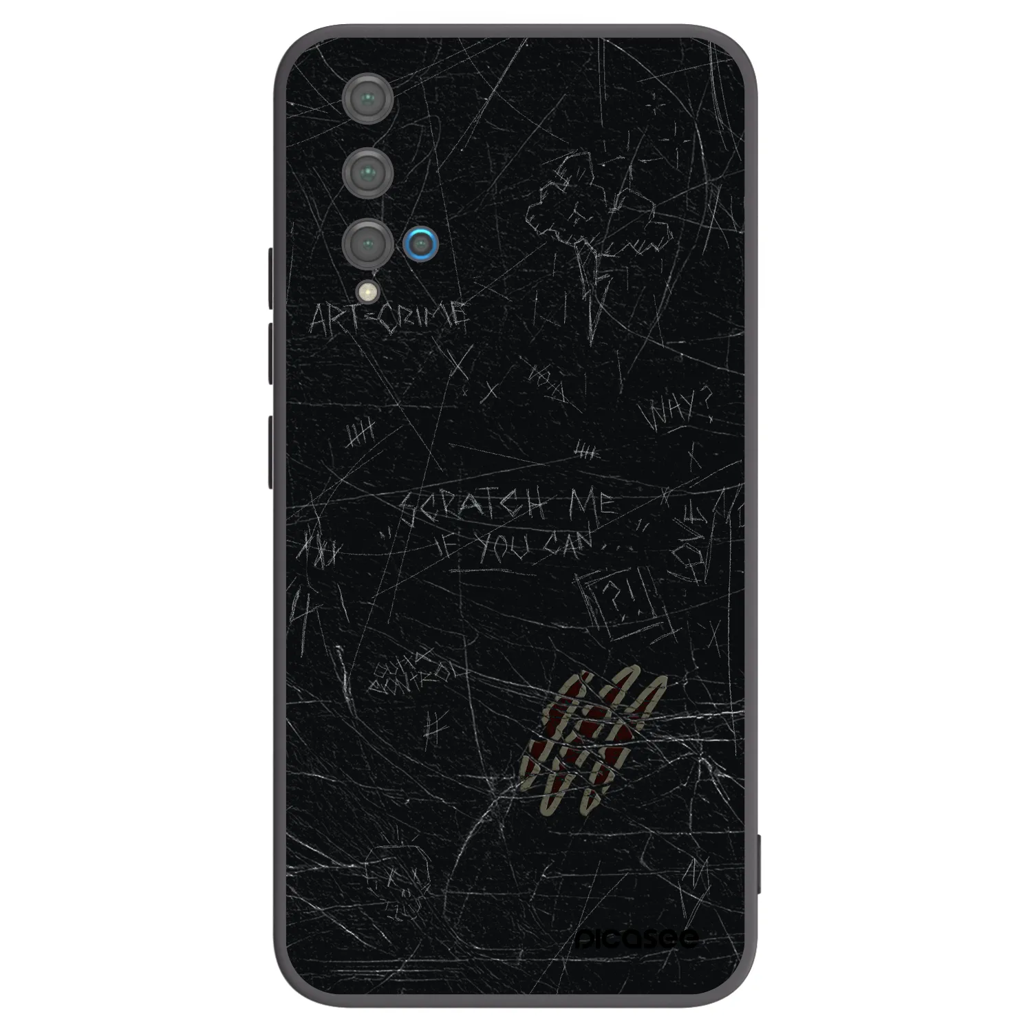 Picasee silikonový černý obal pro Huawei Nova 5T - SCRATCH