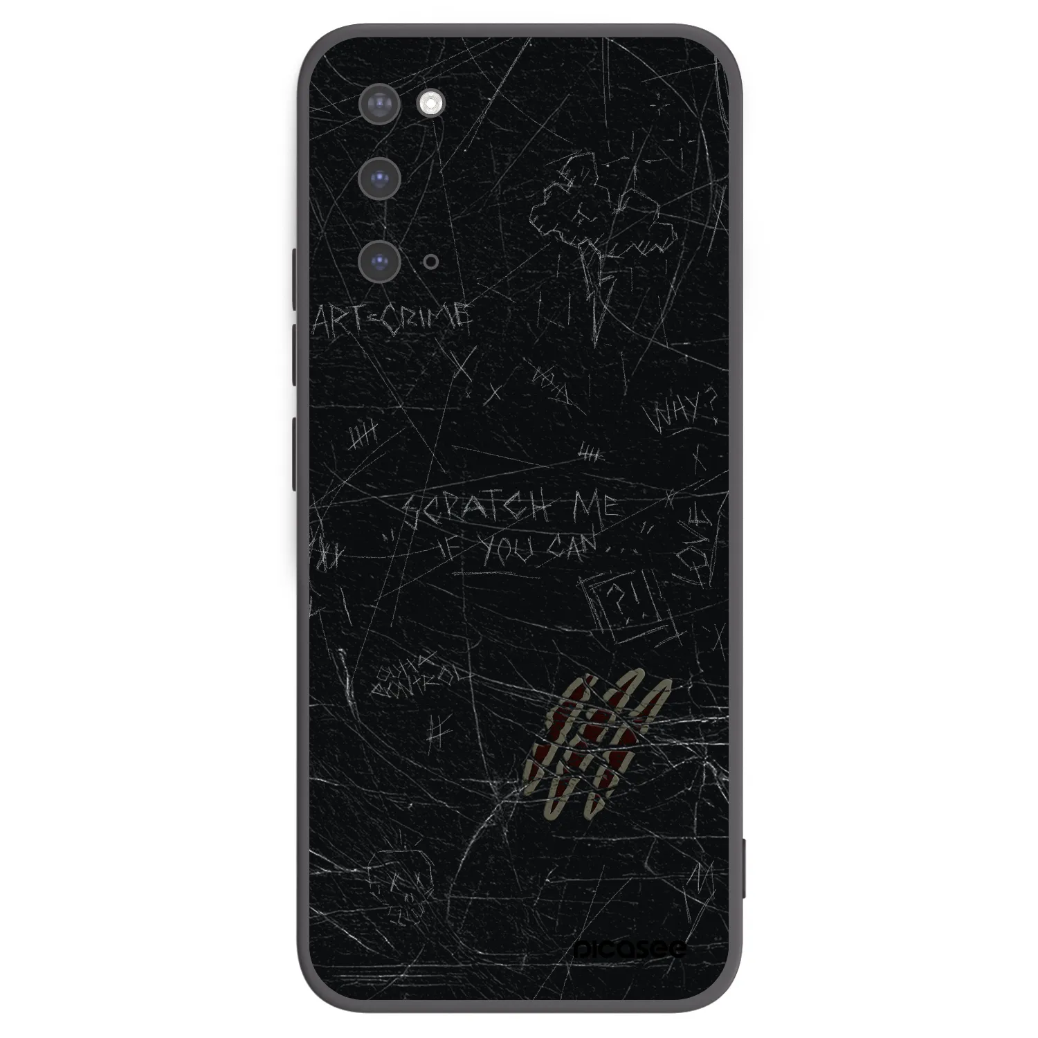 Picasee silikonový černý obal pro Samsung Galaxy S20 G980F - SCRATCH