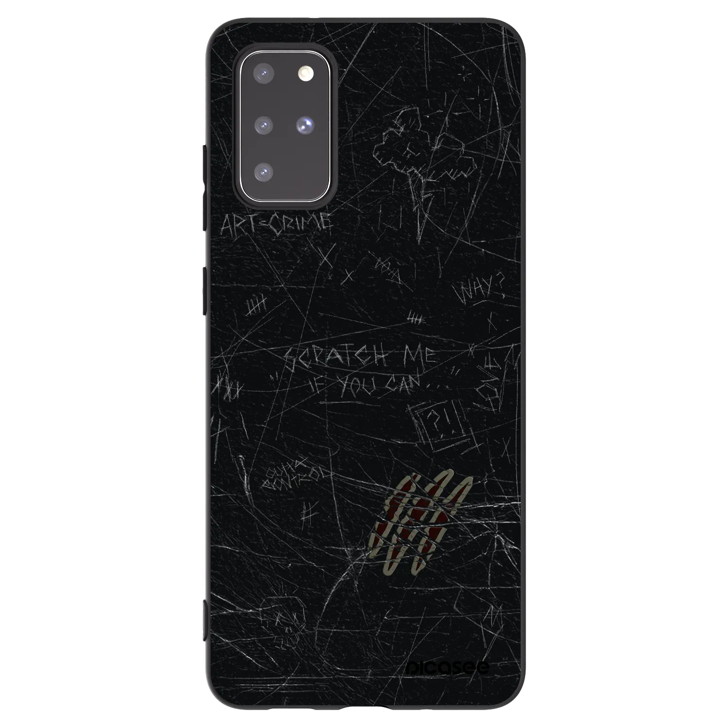 Picasee silikonový černý obal pro Samsung Galaxy S20+ G985F - SCRATCH