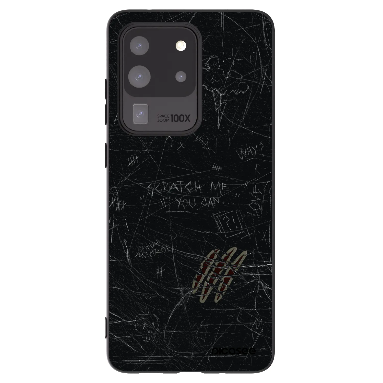 Picasee silikonový černý obal pro Samsung Galaxy S20 Ultra 5G G988F - SCRATCH