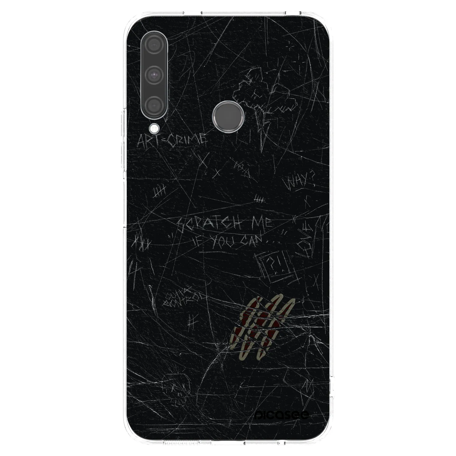 Picasee silikonový průhledný obal pro Huawei P40 Lite E - SCRATCH