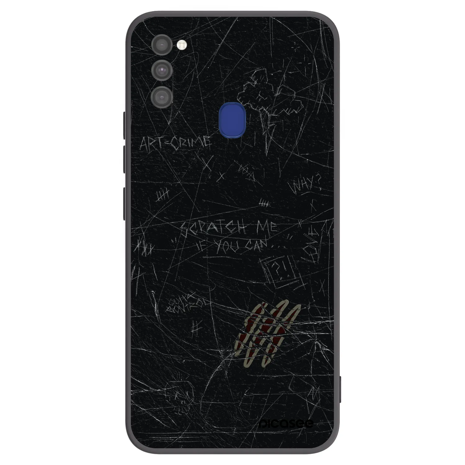 Picasee silikonový černý obal pro Samsung Galaxy M21 M215F - SCRATCH