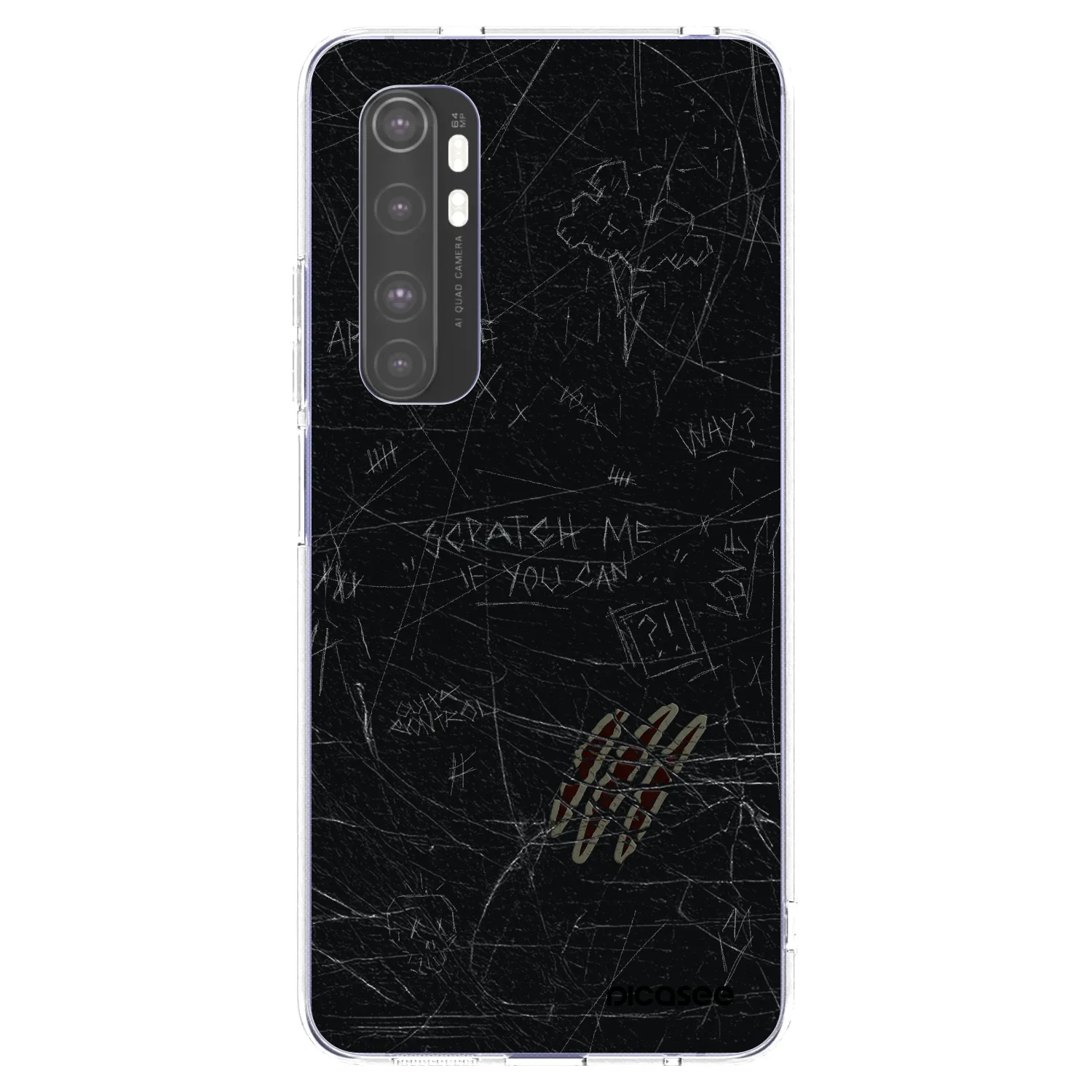 Picasee silikonový průhledný obal pro Xiaomi Mi Note 10 Lite - SCRATCH