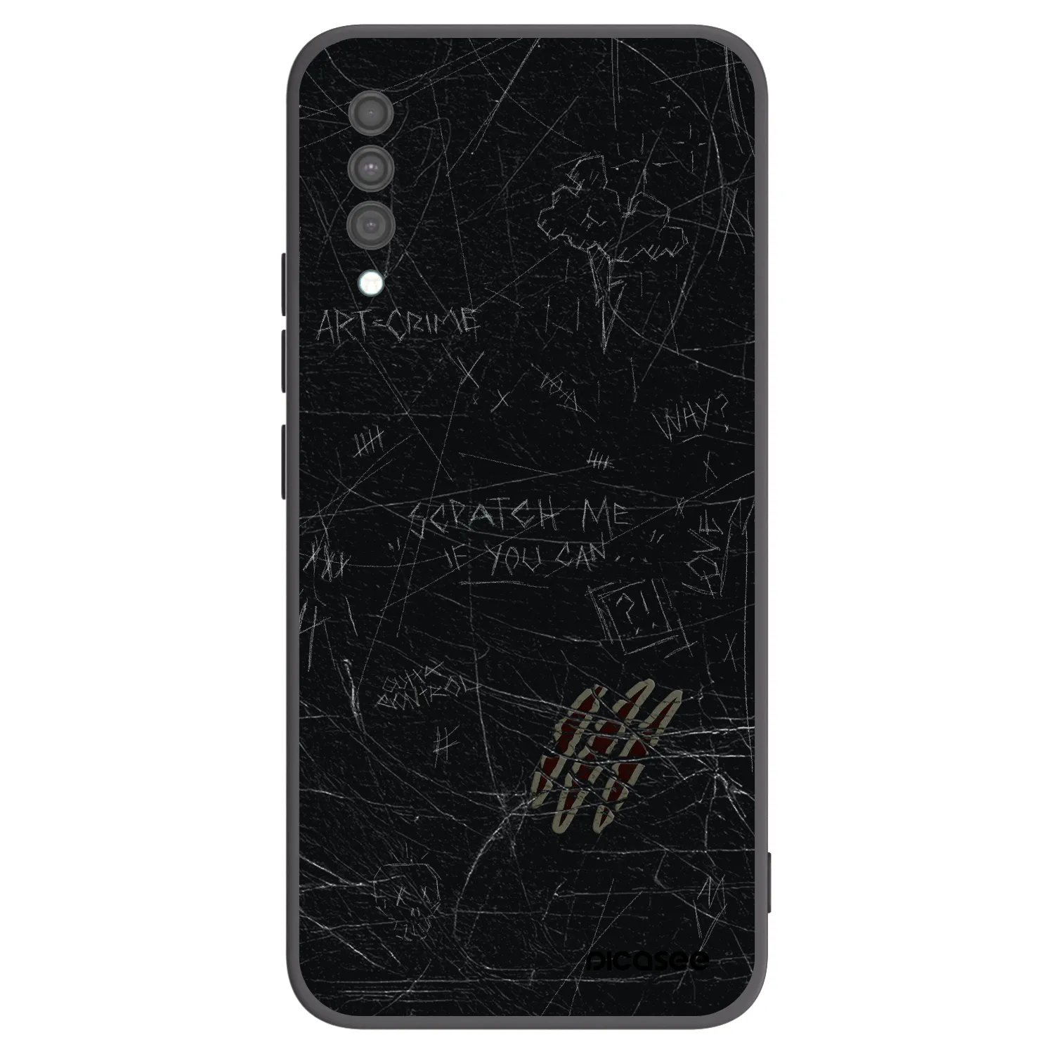 Picasee silikonový černý obal pro Samsung Galaxy A30s A307F - SCRATCH