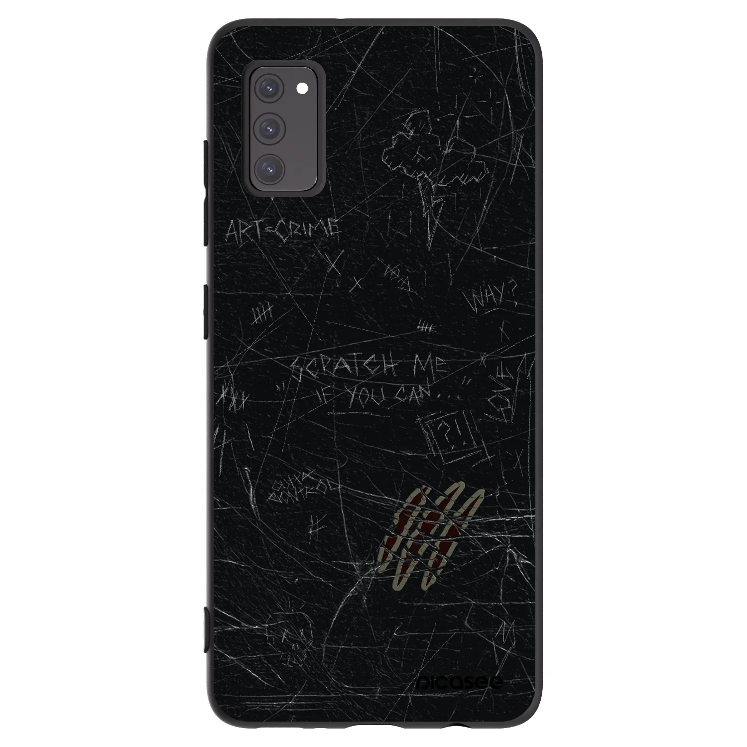 Picasee silikonový černý obal pro Samsung Galaxy A41 A415F - SCRATCH
