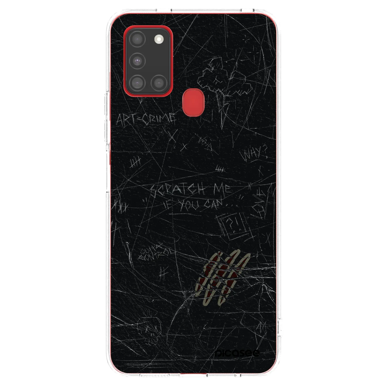 Picasee silikonový průhledný obal pro Samsung Galaxy A21s - SCRATCH