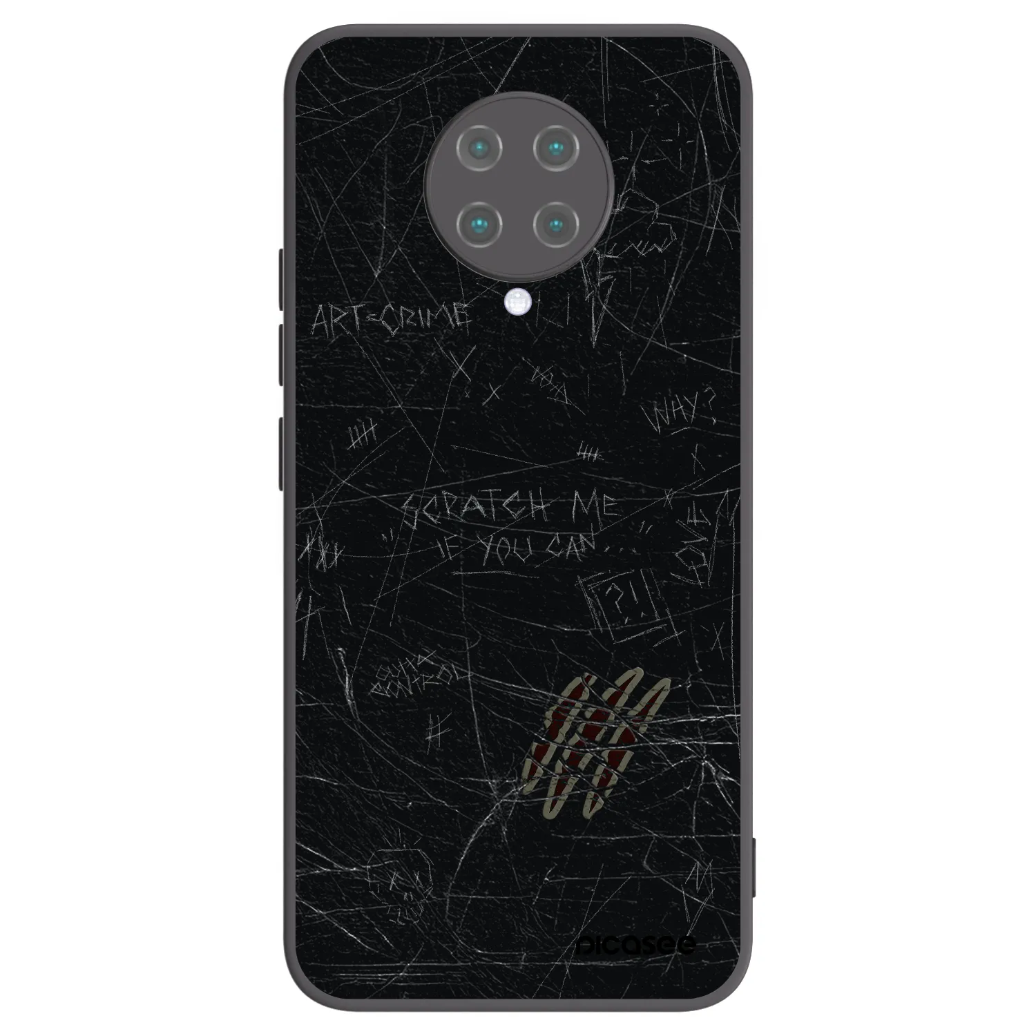 Picasee silikonový černý obal pro Xiaomi Poco F2 Pro - SCRATCH