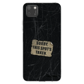 Picasee silikonový průhledný obal pro Huawei Y5P - SORRY
