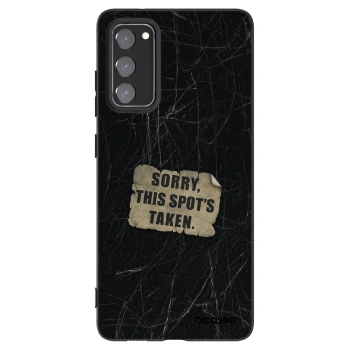 Picasee silikonový černý obal pro Samsung Galaxy S20 FE - SORRY