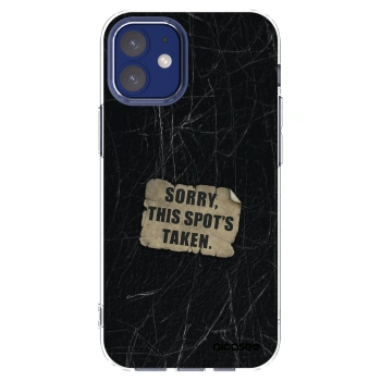 Picasee silikonový průhledný obal pro Apple iPhone 12 mini - SORRY