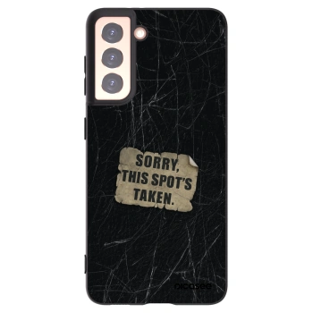 Picasee silikonový černý obal pro Samsung Galaxy S21 5G G991B - SORRY