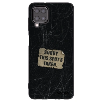 Picasee silikonový černý obal pro Samsung Galaxy A12 A125F - SORRY