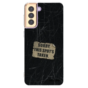 Picasee silikonový průhledný obal pro Samsung Galaxy S21+ 5G G996F - SORRY