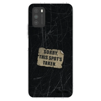 Picasee silikonový průhledný obal pro Xiaomi Poco M3 - SORRY